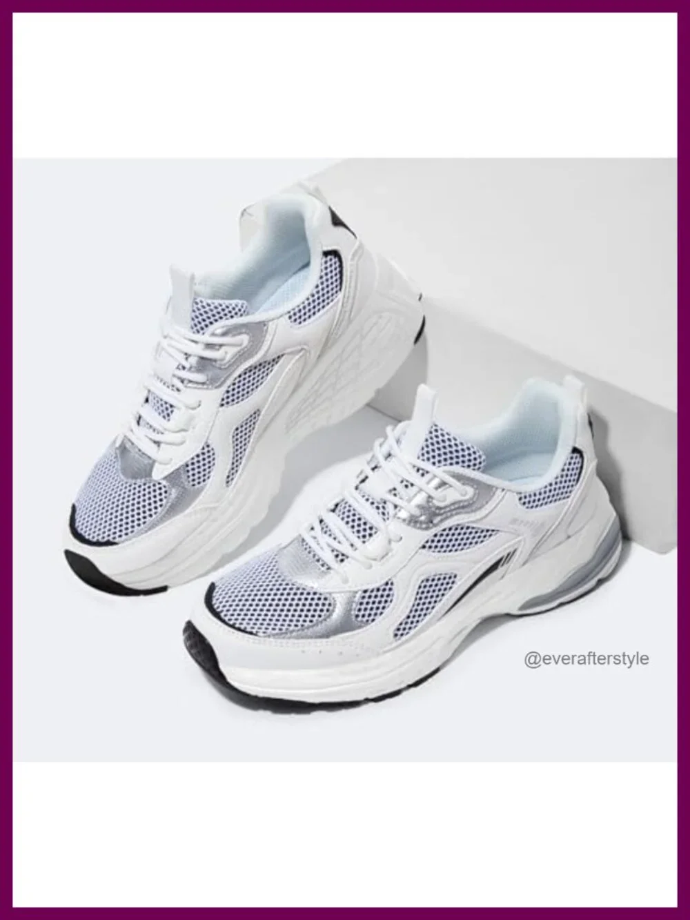 Chunky Fashion Sneakers Breathable Mesh Athletic Walking Shoes